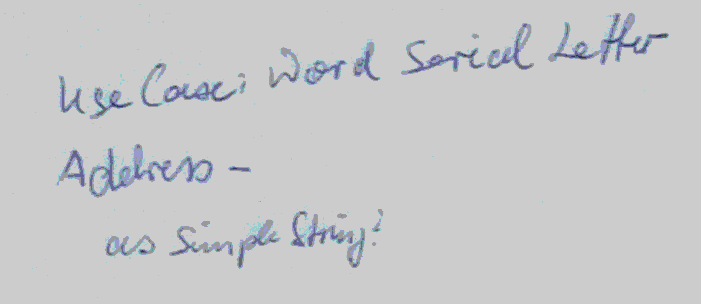 Word: SerialLetter